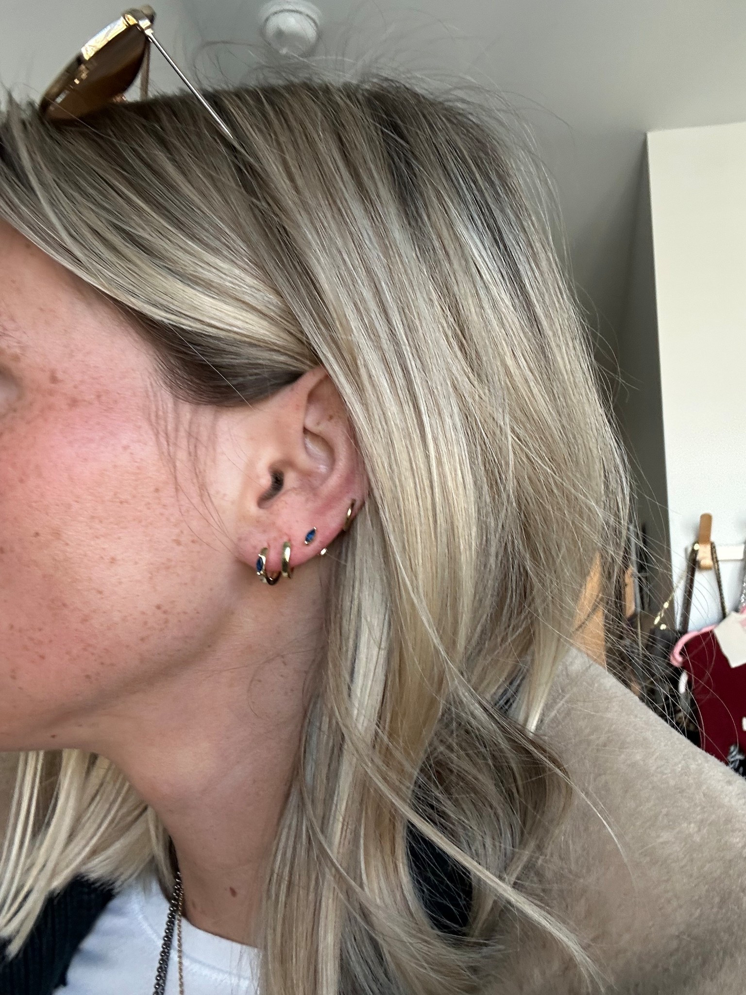 new earrings stack!!