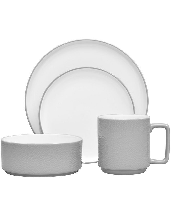 Noritake Colortex Stone 4 Piece Place Setting & Reviews - Dinnerware - Dining - Macy's | Macys (US)