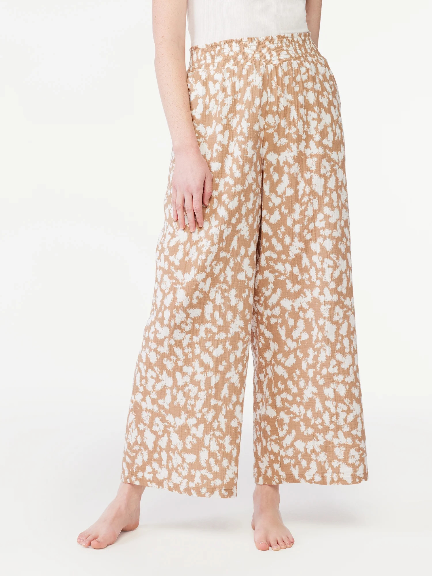 Joyspun Women's Gauze Sleep Pants, Sizes S to 3X | Walmart (US)