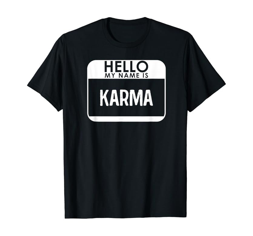 Karma Costume Shirt Funny Easy Halloween Outfit | Amazon (US)