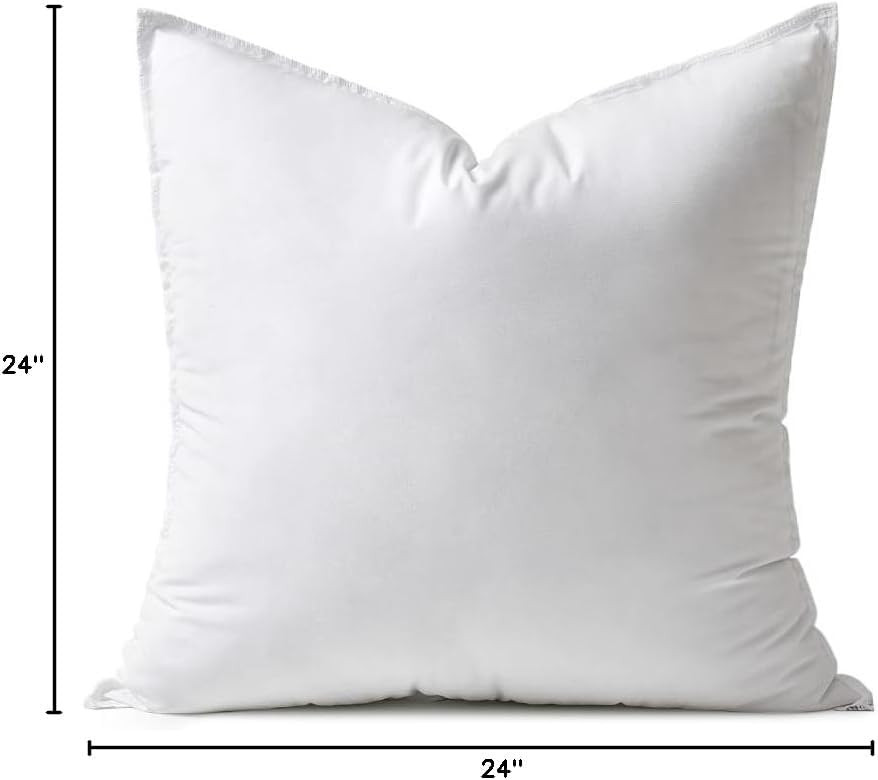 MIULEE 24x24 Inch Synthetic Down Alternative Euro Pillow Insert | Amazon (US)