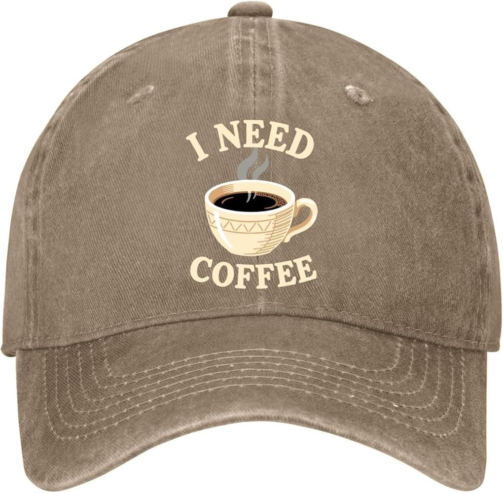 Need-Coffee Hats for Womens Classic Washed Distressed Baseball Cap | Amazon (US)