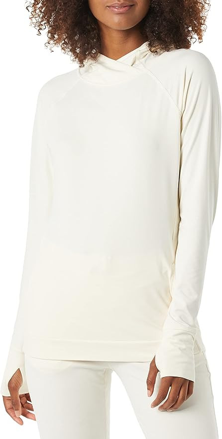 Amazon Essentials Women's Brushed Tech Stretch Popover Hoodie | Amazon (US)