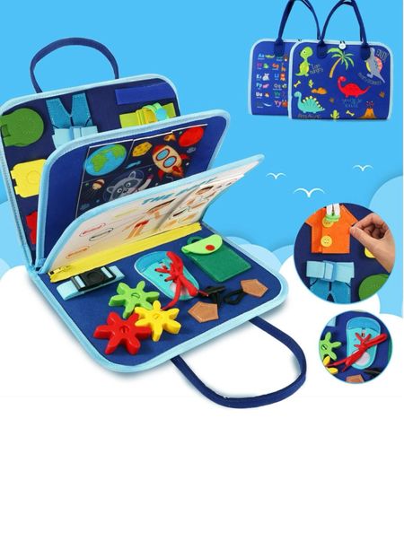 Guolely Busy Board Montessori Toy for 1 2 3 4 Year Old Toddlers - Educational Activity Developing Sensory Board for Fine Basic Dress Motor Skills - Travel Toys for Plane Car, Gift for Boys Girls


#LTKtravel #LTKbaby #LTKkids