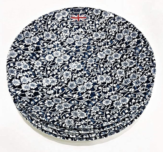 Royal Wessex by Churchill Victorian Calico Floral Dinner Plates - Set of 4 | Made in England | Amazon (US)
