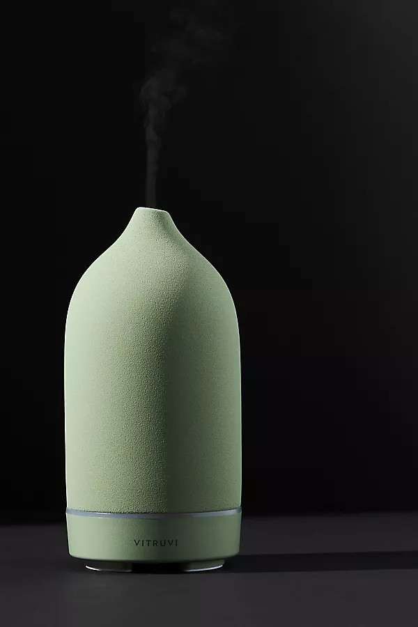 Vitruvi Stone Essential Oil Diffuser By Vitruvi in Green | Anthropologie (US)
