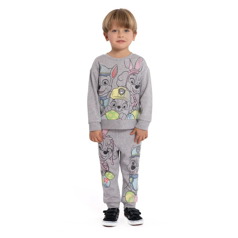 Paw Patrol Toddler Girls Easter Crewneck and Joggers Set, 2-Piece | Walmart (US)
