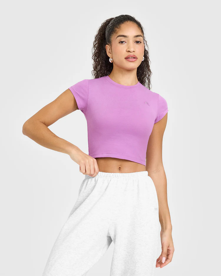 Cotton Icon Baby T-Shirt 
 Orchid Purple | Oner Active (UK / US)