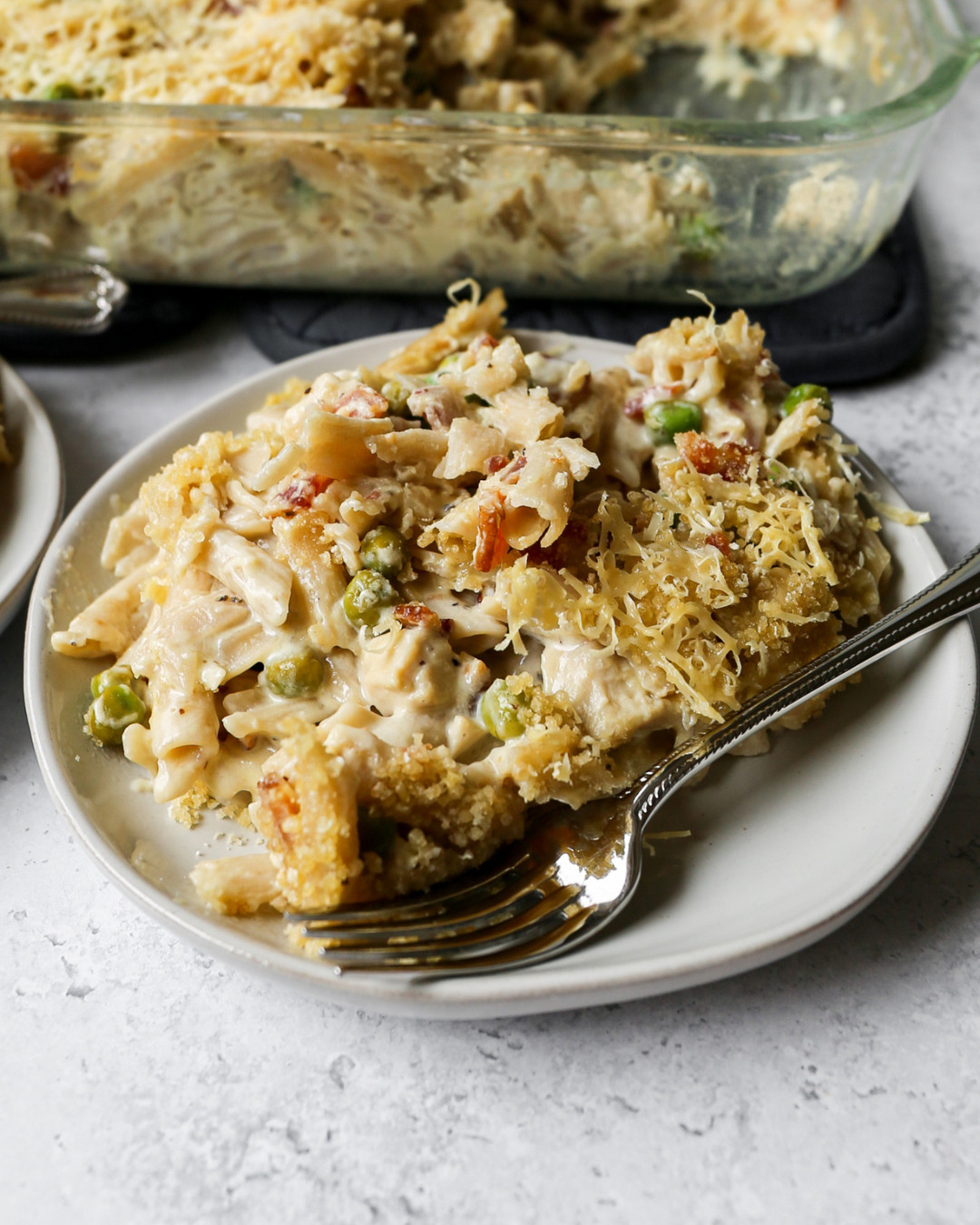 This Gluten Free Chicken Carbonara Pasta Bake is on the blog and I am linking all the kitchen tools I used to make it! A good ceramic pan for cooking the chicken, a deep 9x13 baking dish with a lid for the pasta bake, a box grater for the parmesan, and a great set of mixing bowls make this recipe so much easier to pull together. These are the everyday kitchen essentials I reach for again and again. Everything is linked below! 

 #LTKdayinmylife #LTKfoodie #LTKHome