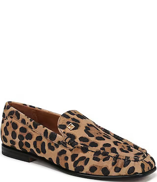 Sarto by Franco Sarto Lainey Leopard Print Suede Loafers | Dillard's