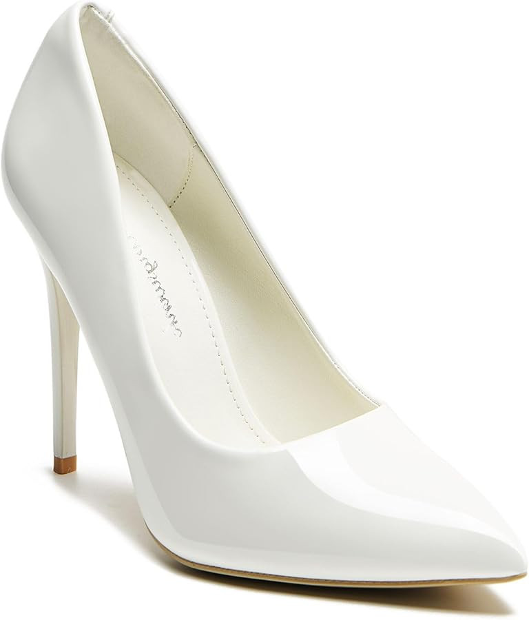 Womens High Heels 4 Inch Closed Pointed Toe Pumps Stiletto Heels for Women Dress Sexy Wedding Pum... | Amazon (US)