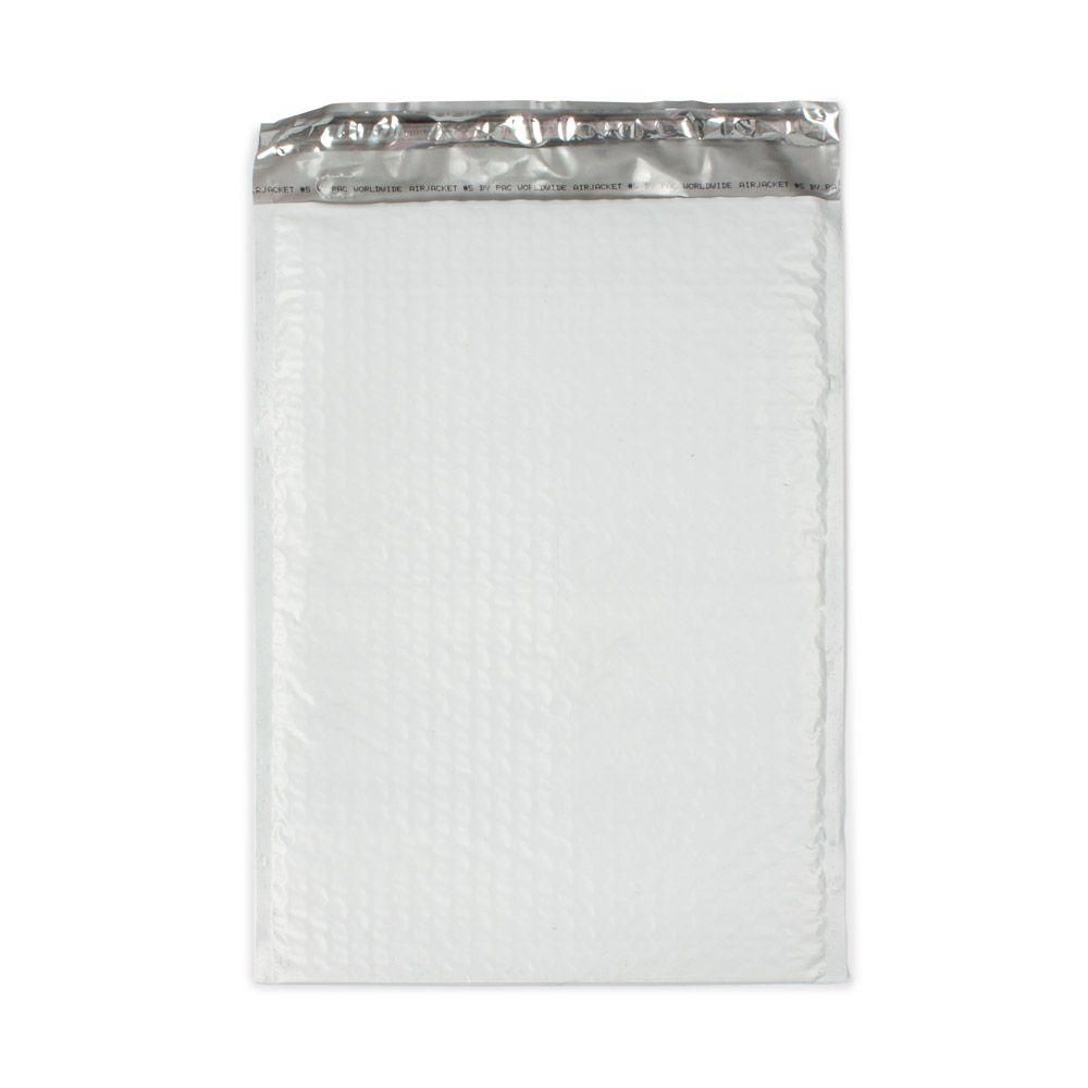 Pratt Retail Specialties 10.5 in. x 15.25 in. White Poly Bubble Mailers Envelope with Adhesive Easy  | The Home Depot