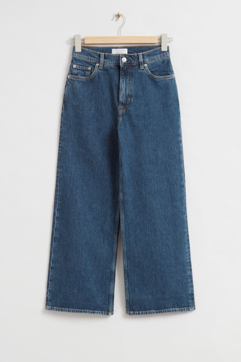 Wide Cut Cropped Jeans | H&M (UK, MY, IN, SG, PH, TW, HK)