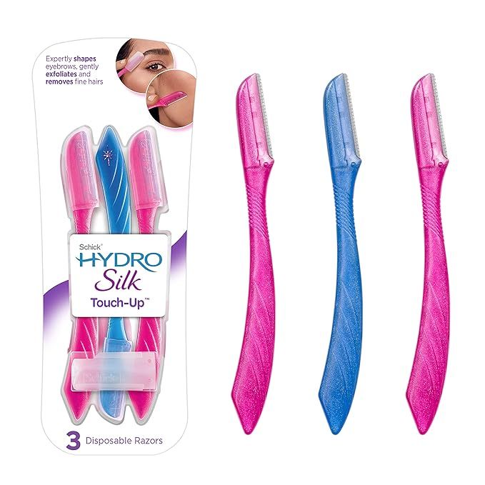 Schick Hydro Silk Touch-Up Exfoliating Dermaplaning Tool, Face & Eyebrow Razor with Precision Cov... | Amazon (US)