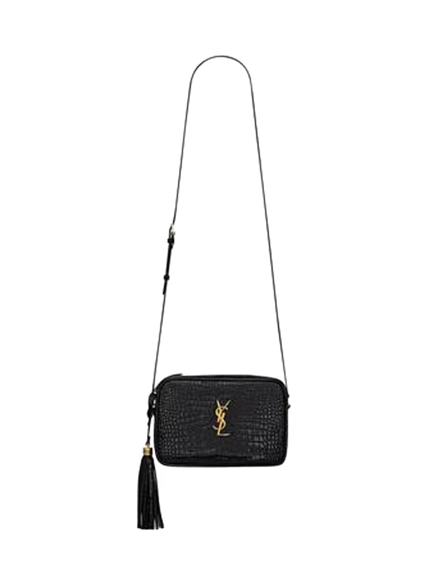 Lou Camera Bag In Crocodile-embossed Shiny Leather | Saks Fifth Avenue