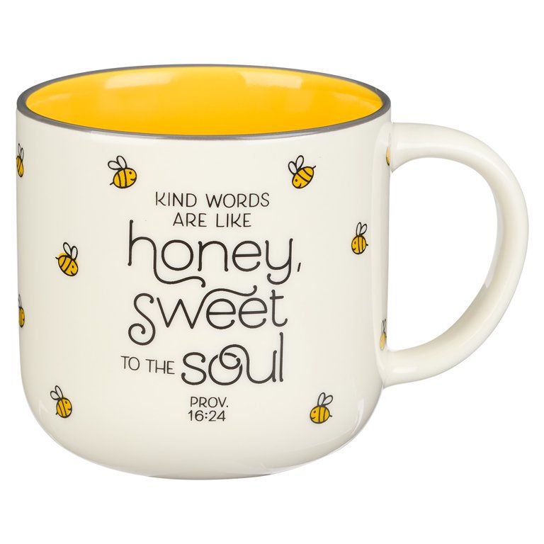 Christian Art Gifts Large Ceramic Coffee & Tea Mug for Women: Kind Words are Like Honey - Proverb... | Walmart (US)