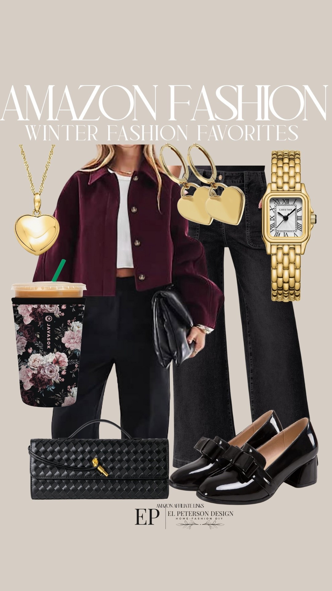 Amazon Fashion
Jacket
Jeans
Loafers
Necklace 
Earrings 
Insulated cup holder
Purse
Watch


#LTKFindsUnder50 #LTKFindsUnder100