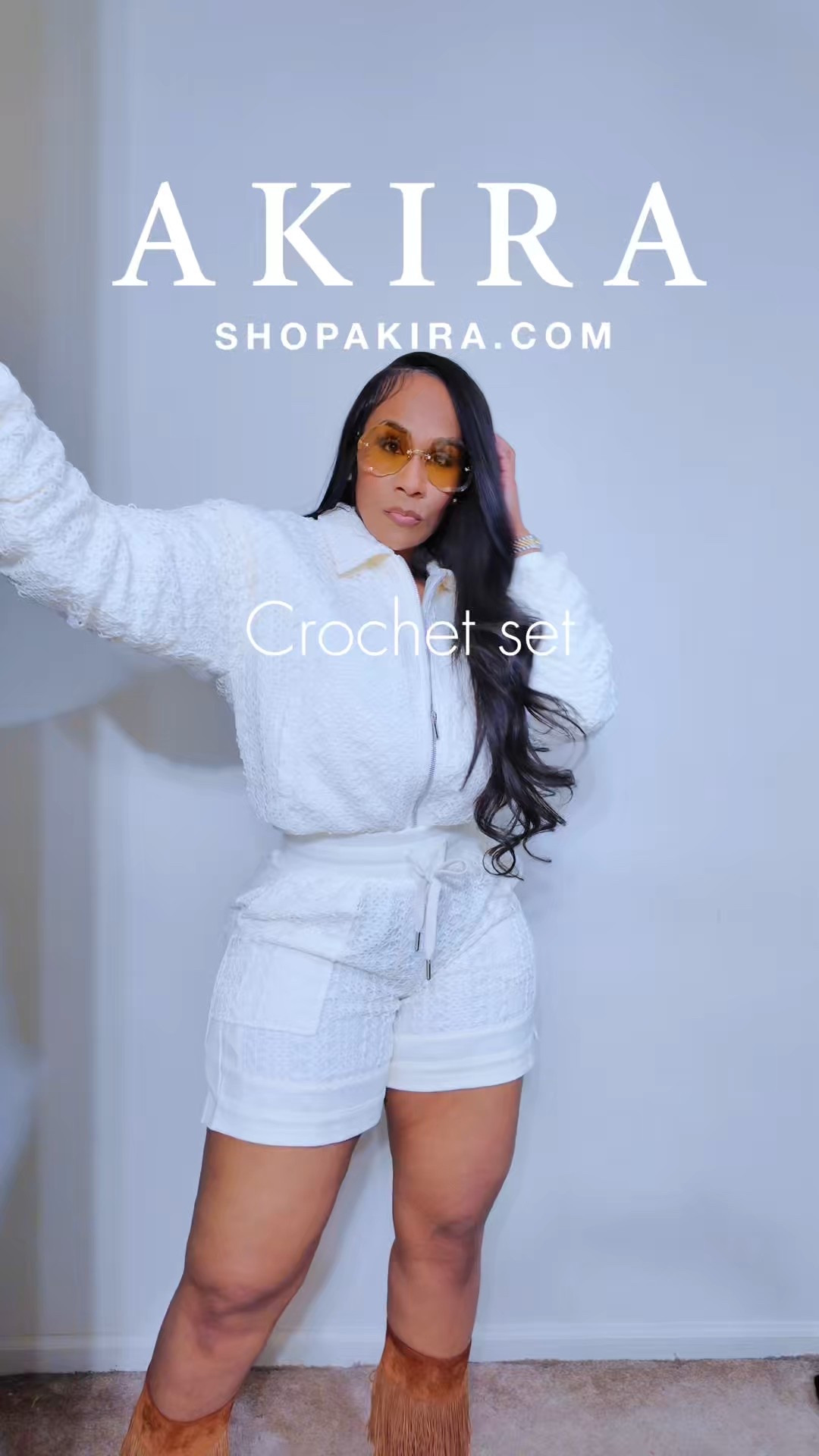 Can never go wrong with a set 🥰 Chloe rimless glasses— I got it from Poshmark 😊 but still I got some for y’all. 

I’m  5’7  180 lbs | Medium

#LTKWatchNow #LTKStyleTip #LTKBeauty