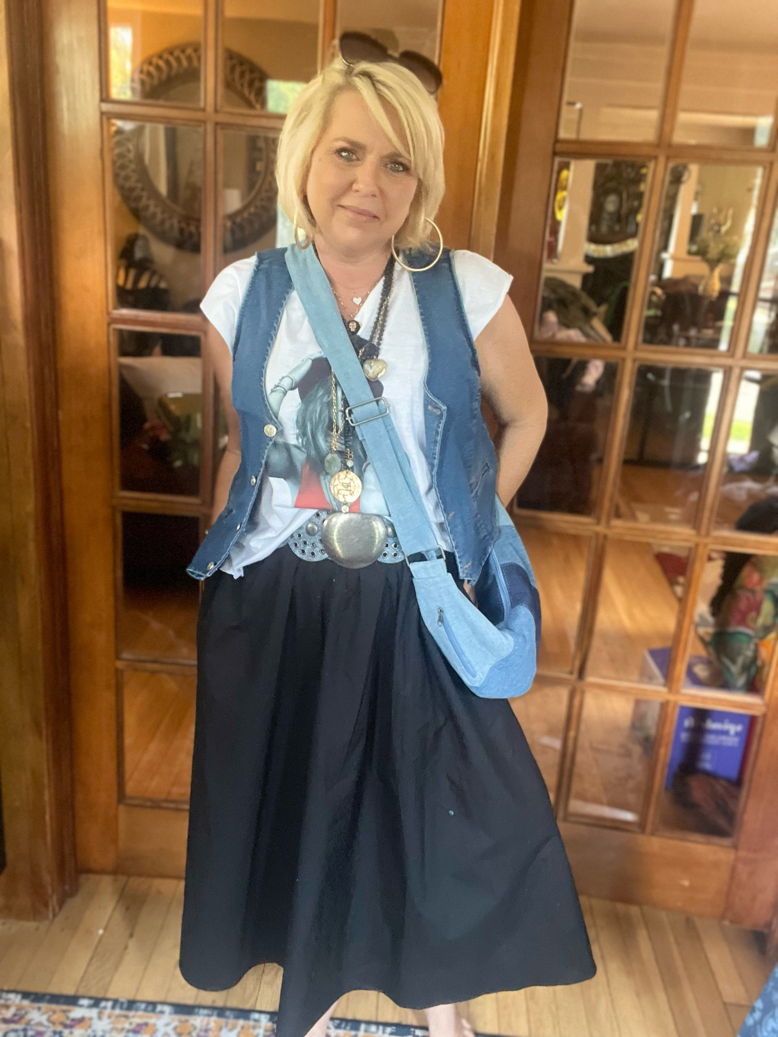 wear what you love!! graphic is from walk by faith- belt is lil bees bohemian 

#LTKPlusSize #LTKStyleTip #LTKMidsize