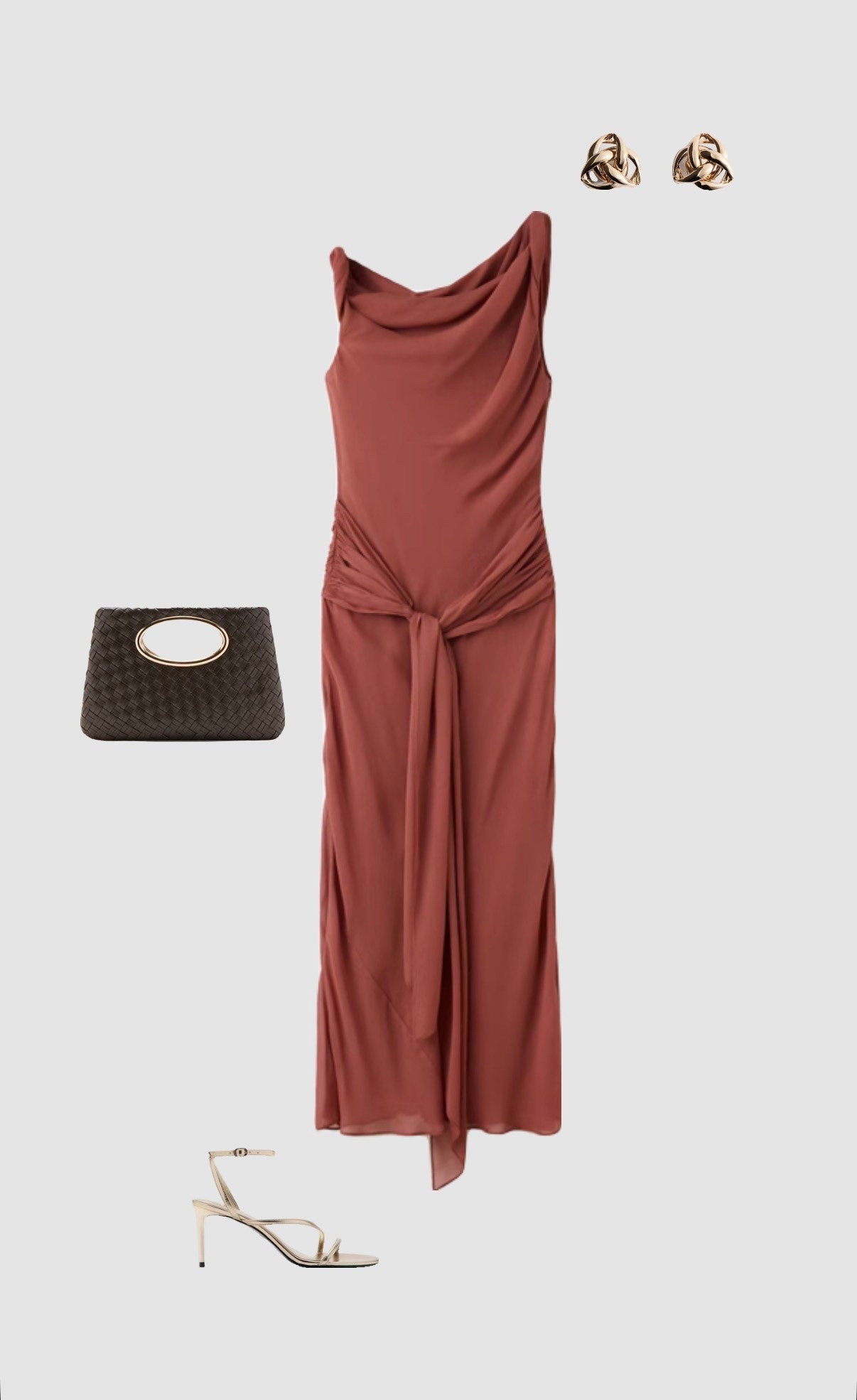 Women’s wedding guest outfit 🫶🏻

• orange rust asymmetric maxi dress brown woven clutch bag gold strappy high heels occasion dresses black tie wedding outfit womens uk 2026 outfit holiday outfits party outfit  fall wedding guest dresses autumn •

#LTKsummer #LTKuk #LTKwedding