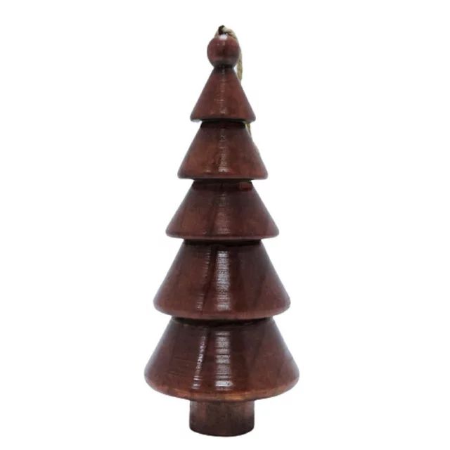 Jumbo 5-Layer Wood Tree Ornament, Festive Fireside Theme, Natural Wood Color, 0.11 kgs, by Holida... | Walmart (US)