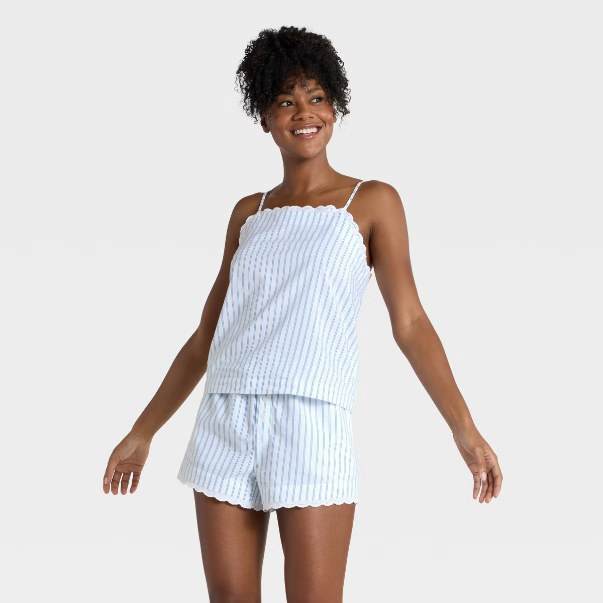 Women's Cotton Blend Tank Top and Shorts Pajama Set - Auden™ | Target