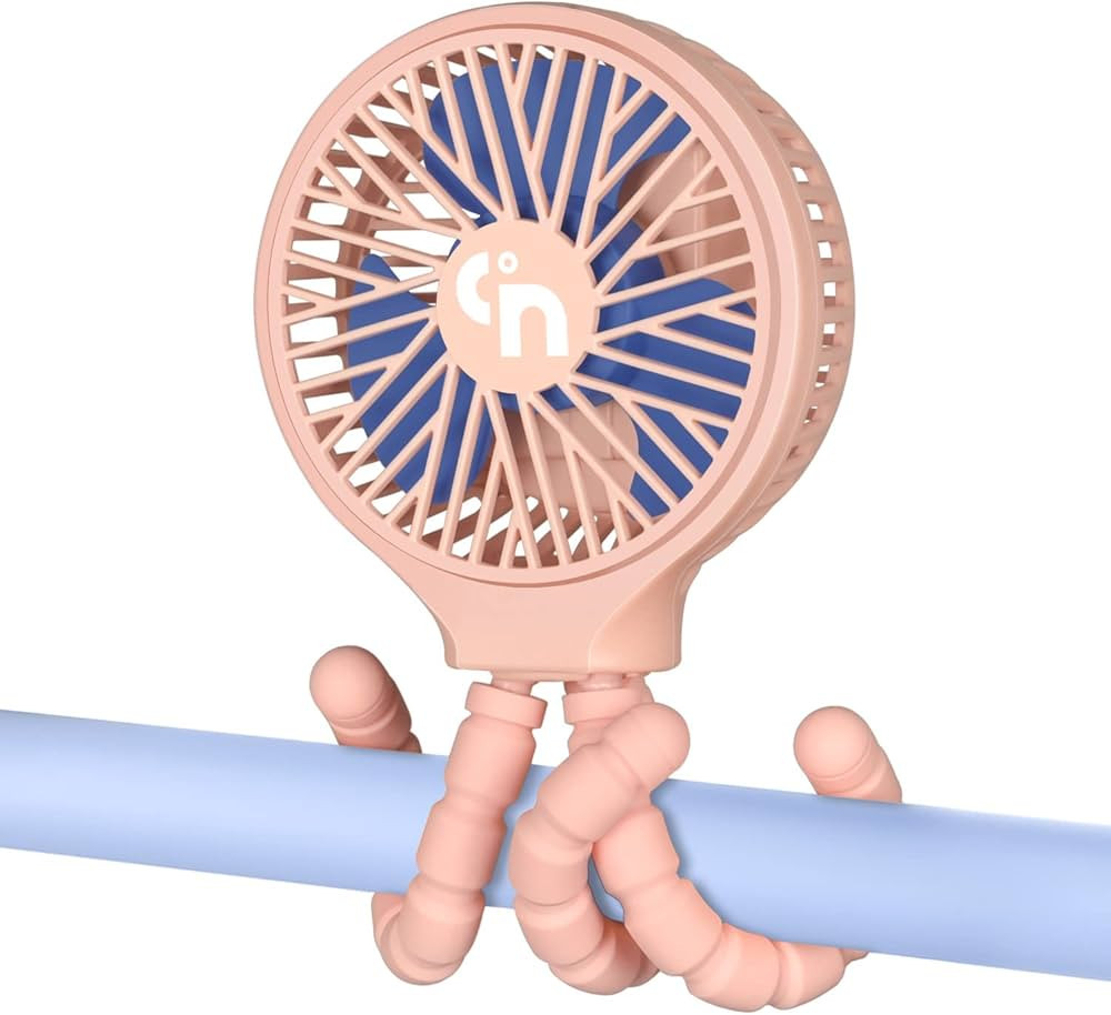 WiHoo Baby Stroller Fan, Clip On Portable Rechargeable Battery Operated Mini Handheld Car Seat Sm... | Amazon (US)