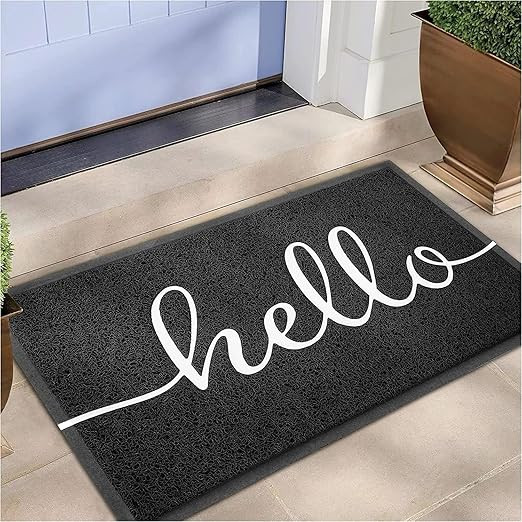 EARTHALL Door Mat Outside Inside Hello Doormat, 30"x17.5", Durable Floor Mat Non Slip Mat Ultra A... | Amazon (US)