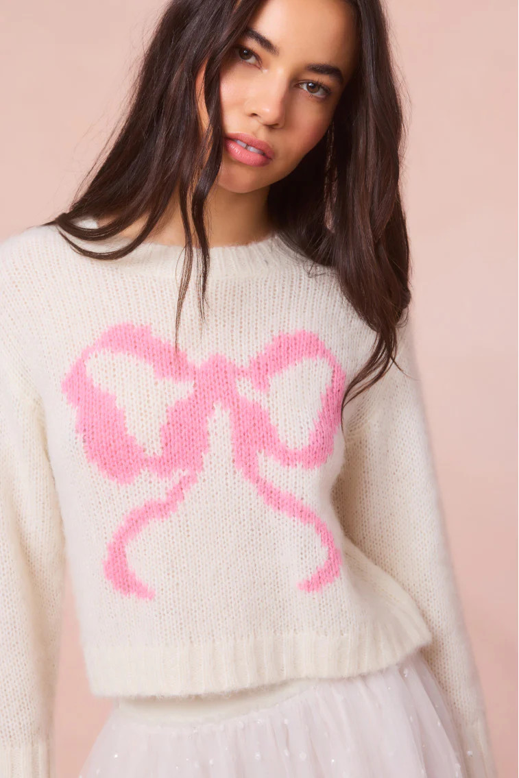 Jorah Alpaca-Blend Bow Pullover | LoveShackFancy