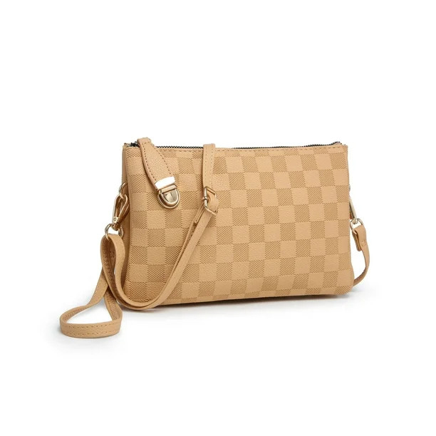 XB Crossbody Wallets for Women Color Block Wristlet Clutch Cell Phone Purse Shoulder Handbag Wate... | Walmart (US)