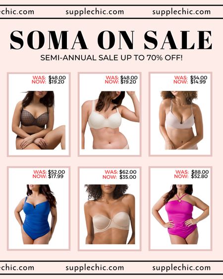 SOMA ON SALE - Semi-Annual Sale Up to 70% Off! //

Soma, Soma Bras, Intimates, Plus Size Bra, Plus Size Strapless Bra, Plus Size, Plus Size Summer, Curvy, Plus, Curvy Summer, Summer, Plus size vacation, Plus Size Swim, Plus Size Swimsuit, Plus Size Swimwear, Summer Tops, Sale, Sale Alert

#LTKstyletip #LTKcurves #LTKFind