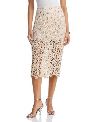 AQUA Mirror Crochet Skirt - Exclusive | Bloomingdale's Women | Bloomingdale's (US)