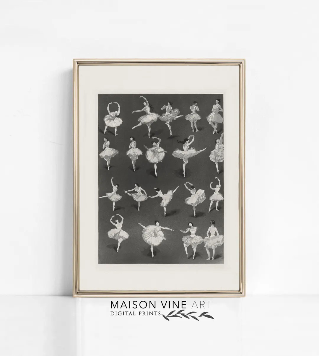 Vintage Ballet Poster | Printable Vintage Art | Ballerina Art Print | Ballerina Decor | Ballet Po... | Etsy (US)