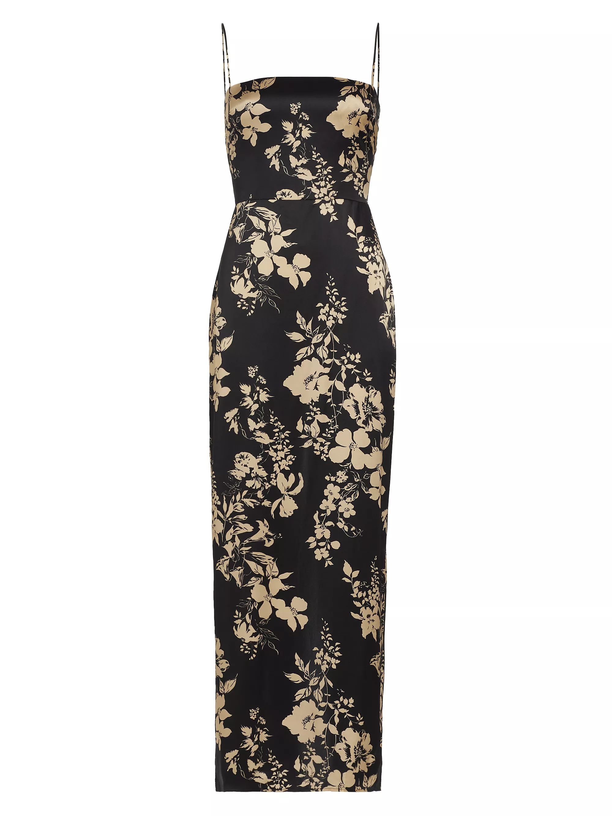 Frankie Floral Silk Satin Maxi Dress | Saks Fifth Avenue