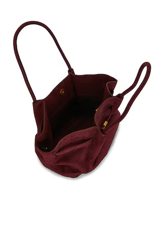 Hana Faux Suede Medium Tote Bag in Claret | Revolve Clothing (Global)