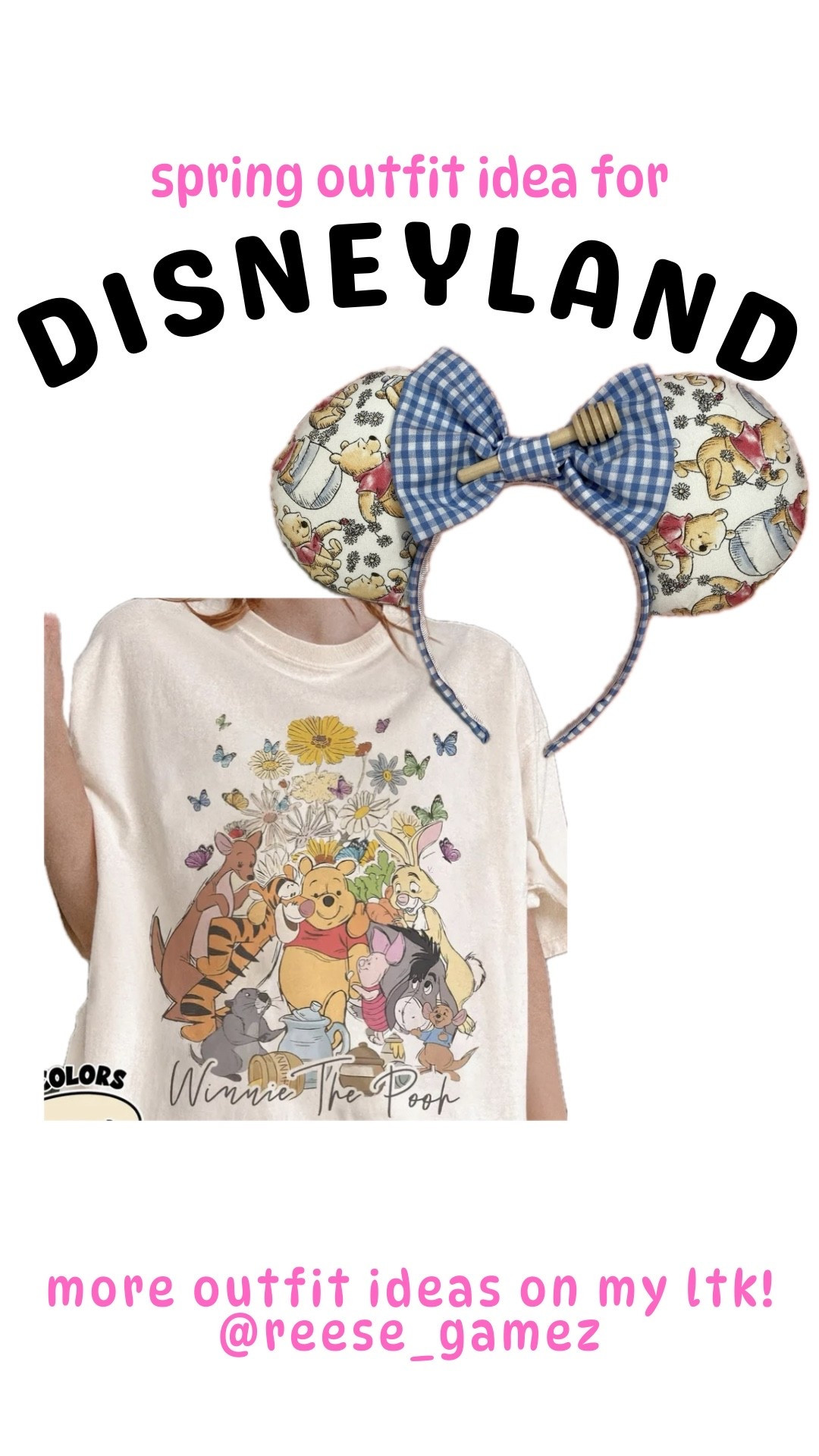 disney outfit, disneyland outfit, disney outfits, disneyland outfits, winnie the pooh outfit, mickey ears, minnie ears

#LTKSeasonal #LTKTravel #LTKootd