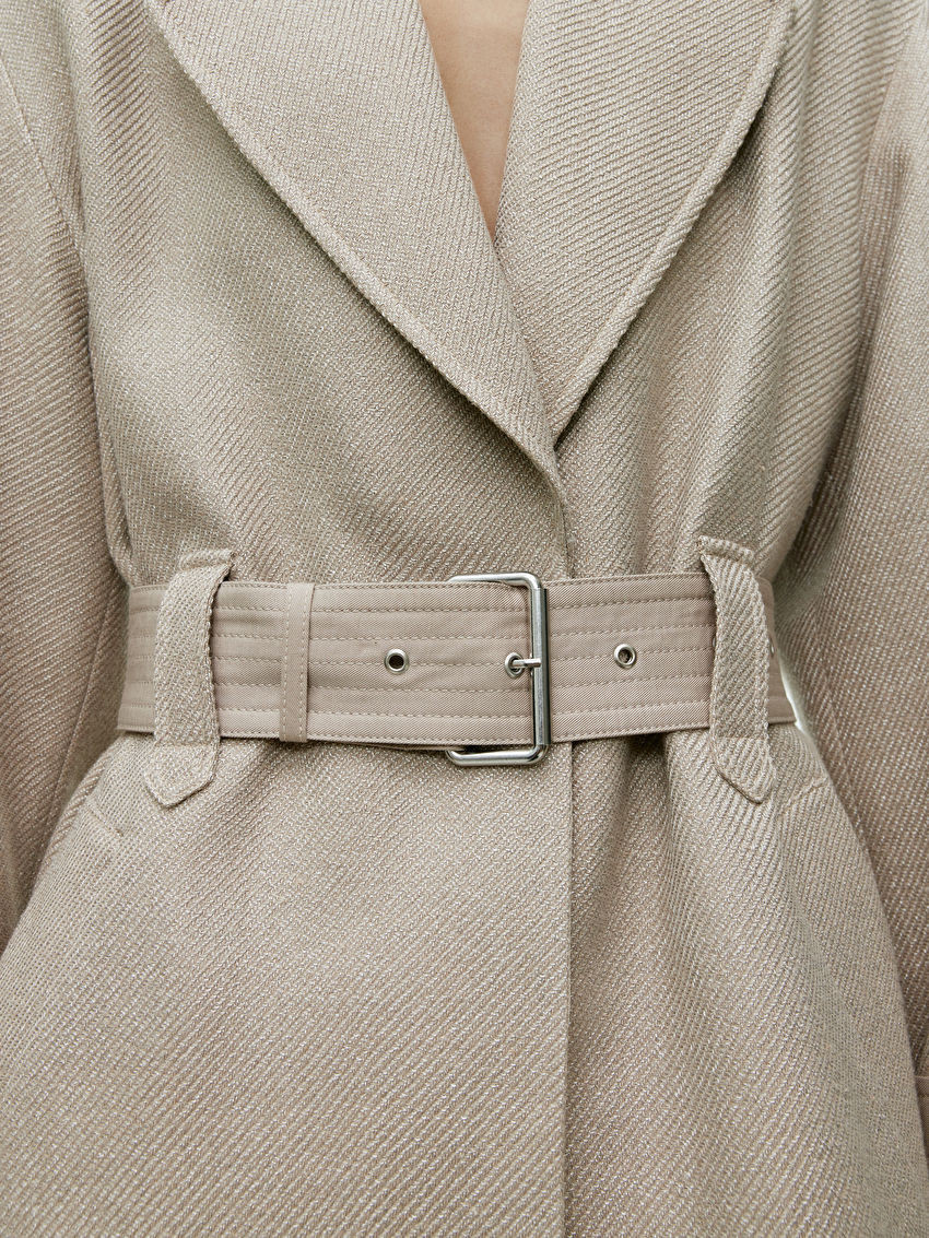 Belted Twill Coat | ARKET (US&UK)