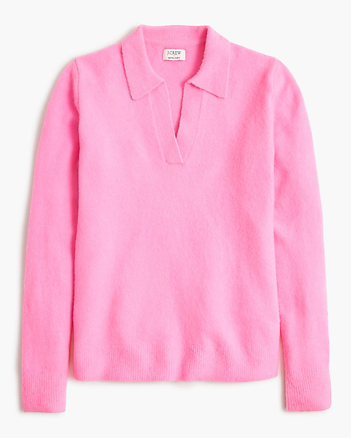 Sweater-polo in extra-soft yarn | J.Crew Factory