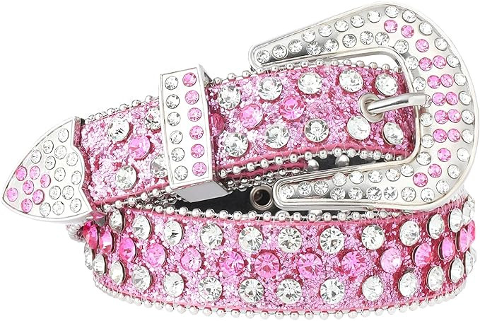 AWAYTR Kids Rhinestone Western Belt - Cowboy Cowgirl Belts with Bling Diamond Studded and Sequin ... | Amazon (US)