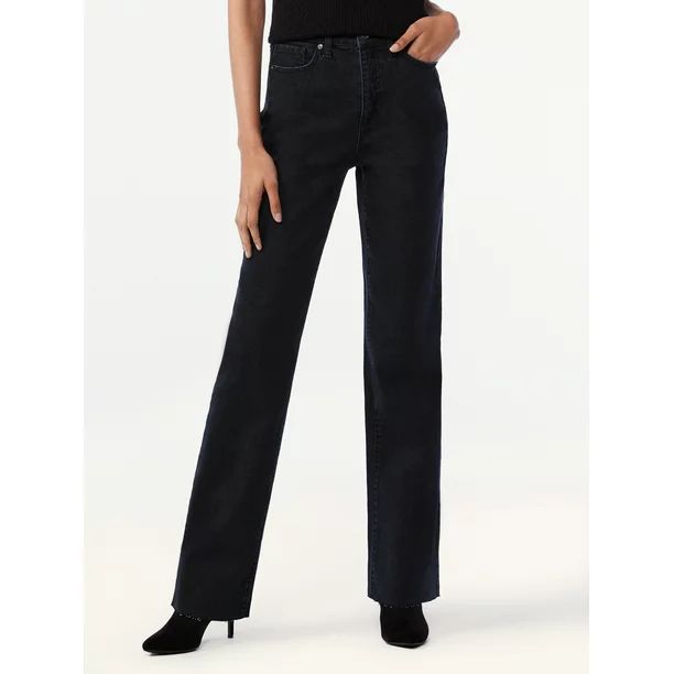 Scoop Women's Benton Ultra High Rise Straight Jeans - Walmart.com | Walmart (US)