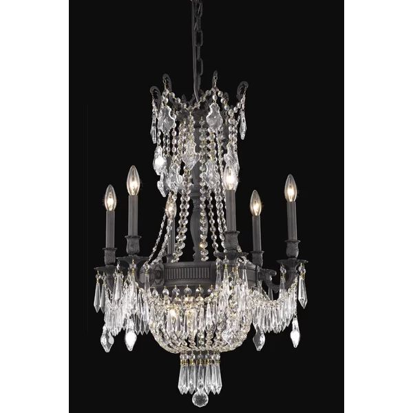 Ursula 9 - Light Candle Style Empire Chandelier with Crystal Accents | Wayfair North America