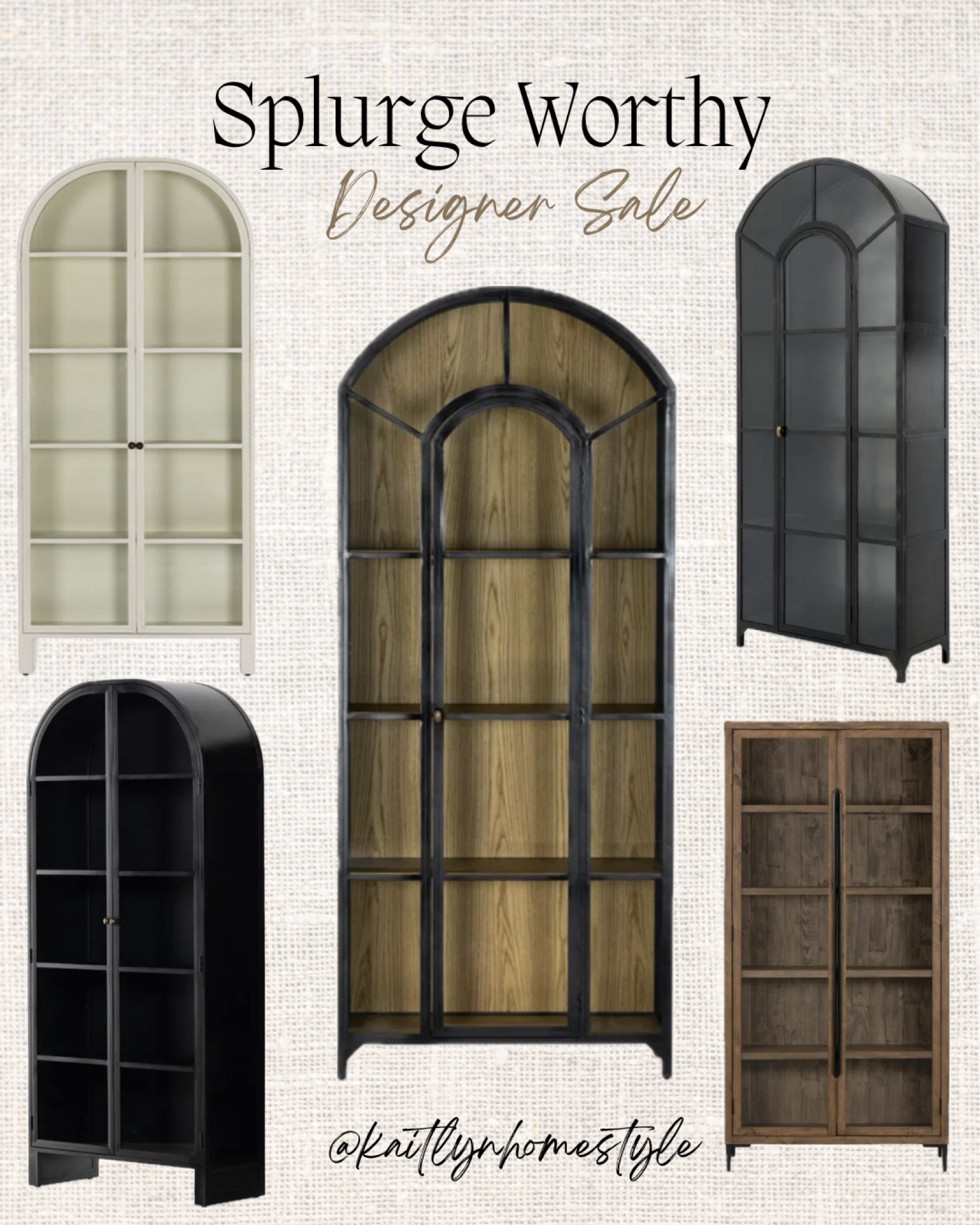 Splurge Worthy Designer Sale. McGee&Co, Four Hands, Wayfair finds, Perigold. Arched cabinets, cabinets  

#LTKhome #LTKsalealert #LTKstyletip