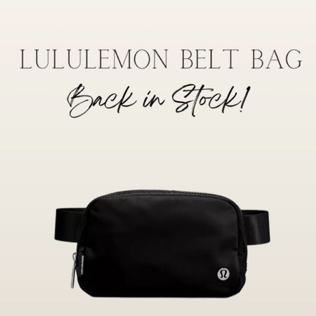 Lululemon belt bag restocked! Going fast! 

#LTKsalealert #LTKSeasonal #LTKunder50