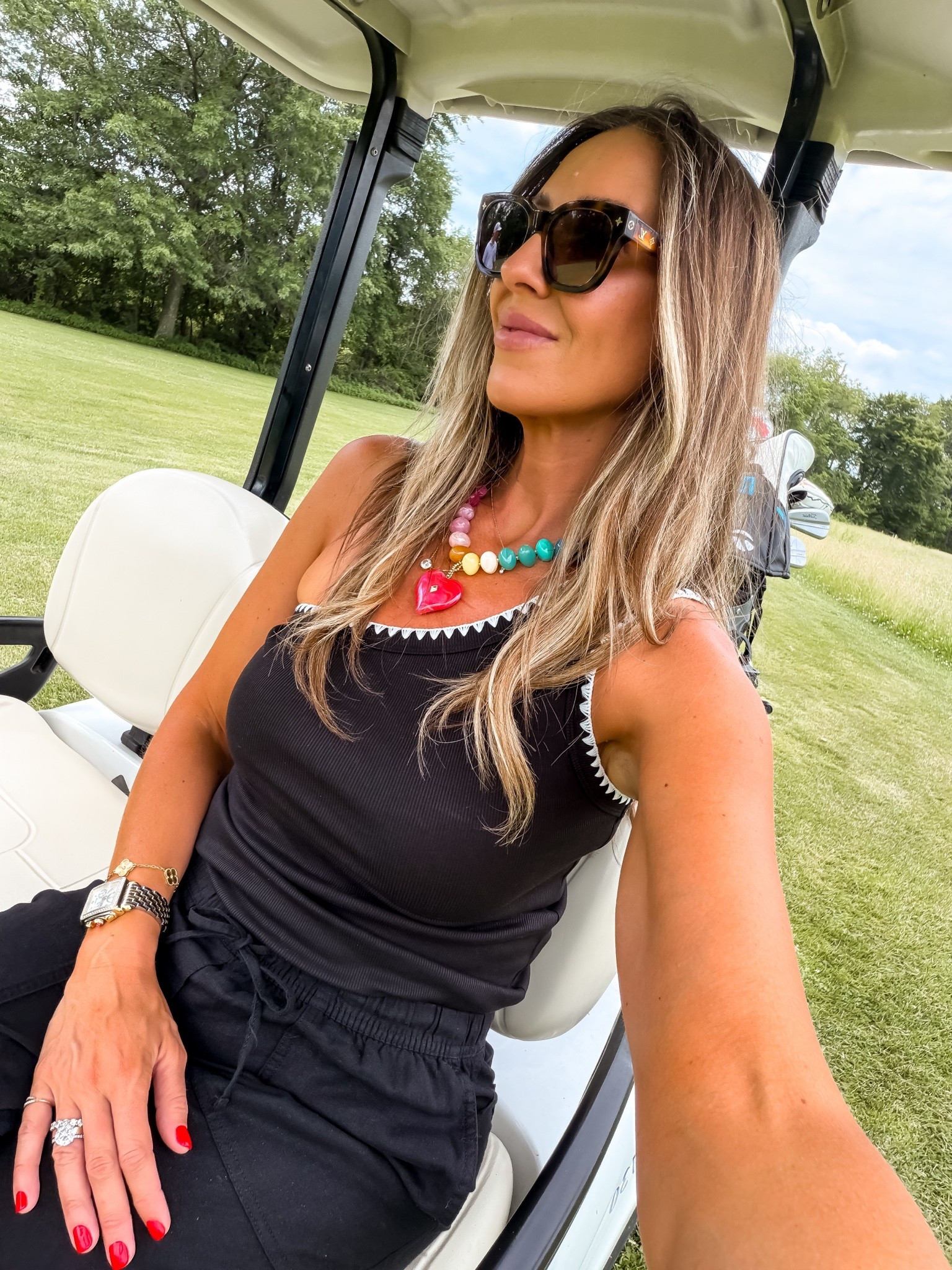 Size medium
Top and bottom 
Amazon necklace

#LTKootd #LTKOver40 #LTKgrwm
