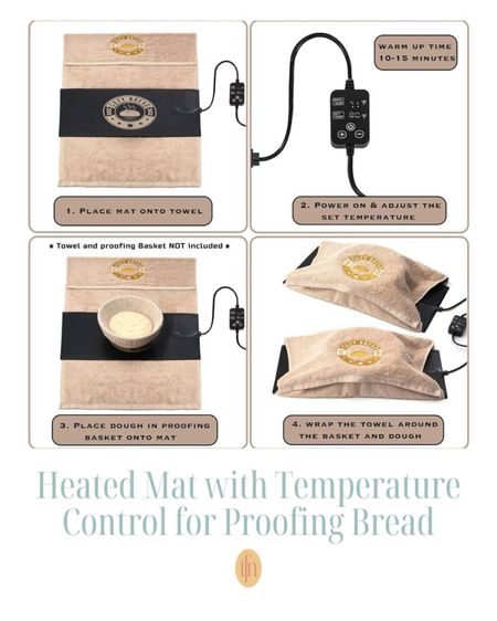 Introducing our new heated mat with temperature control for perfect breadproofing every time! Check this out: https://amzn.to/4dxz58D

#LTKFindsUnder50 #LTKFindsUnder100 #LTKHome