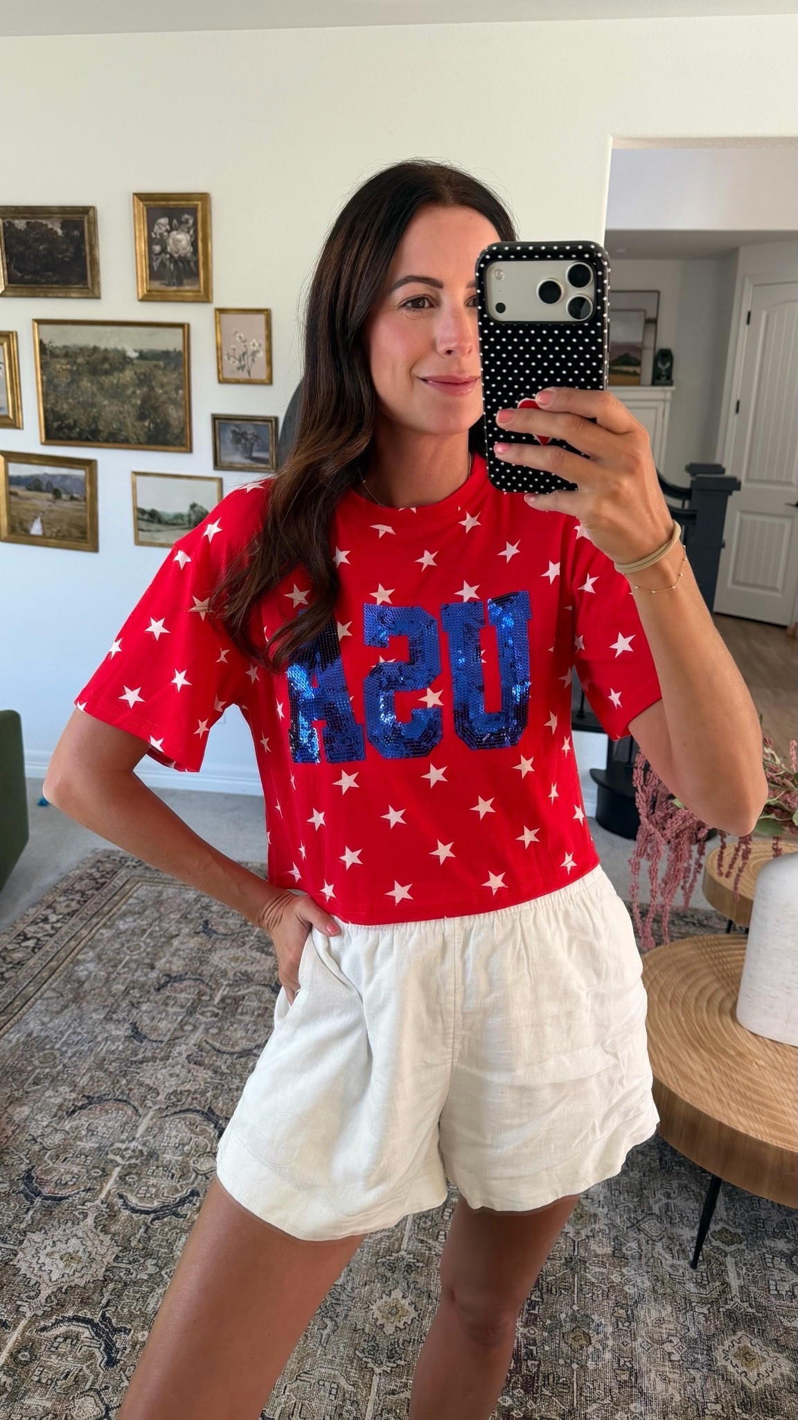 How fun is the sequin USA top?! Perfect for the 4th of July with these white shorts!

#LTKootd #LTKSeasonal #LTKTall