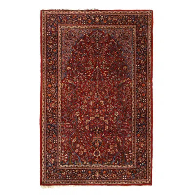 Jalyn One-of-a-Kind 4'5'' X 6'11'' 1900s Wool Area Rug in Red | Wayfair North America