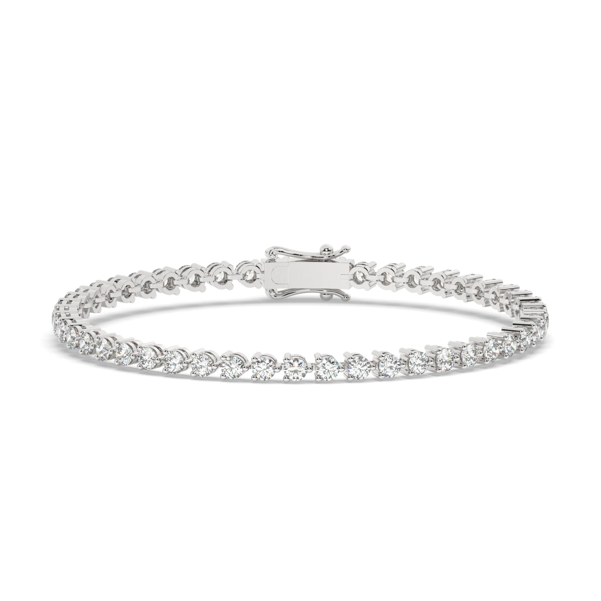 Three Prong Tennis Bracelet | Diamond Aupair