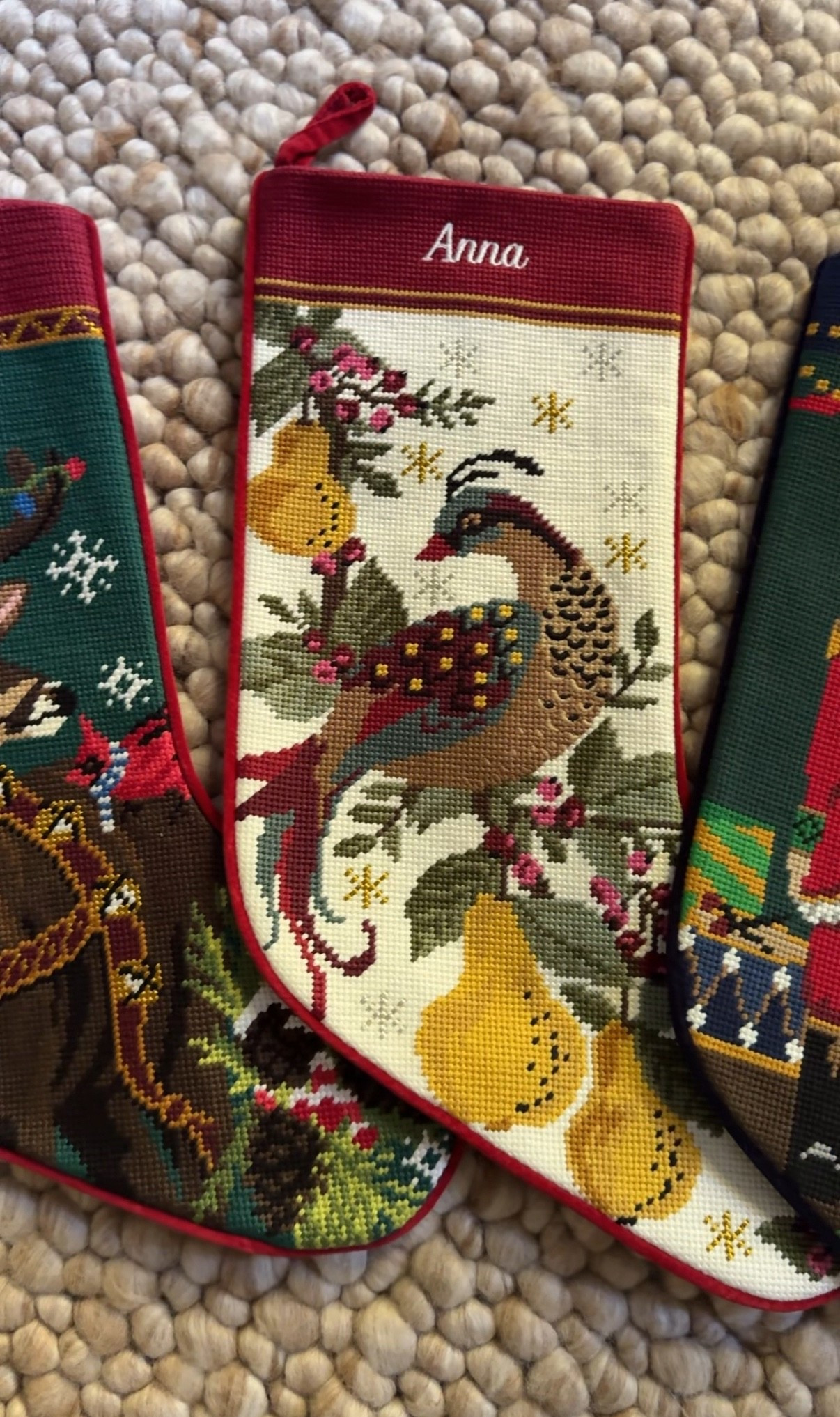 Needlepoint Christmas stockings ✨
