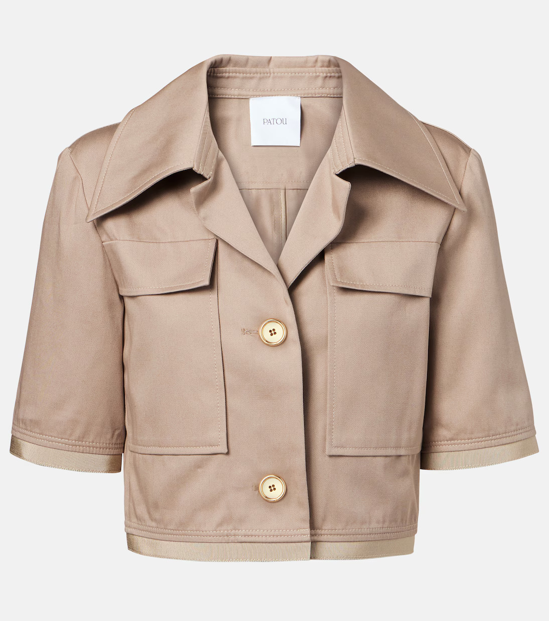 Cropped cotton gabardine jacket | Mytheresa (US/CA)